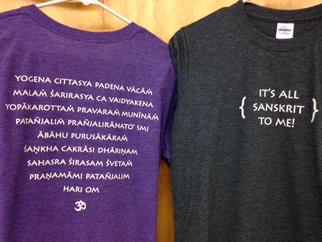 T Shirt with Sanskrit Imprinted